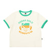 (Women) Cotton Short Sleeve T-Shirt - Beige
