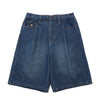 RGB Denim Half Length Shorts - Blue