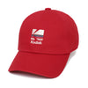 Signature Fit Rainbow Embroidery Ball Cap (S26) - Red