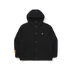 Photographer Dyed Snap Hooded Jacket - Black