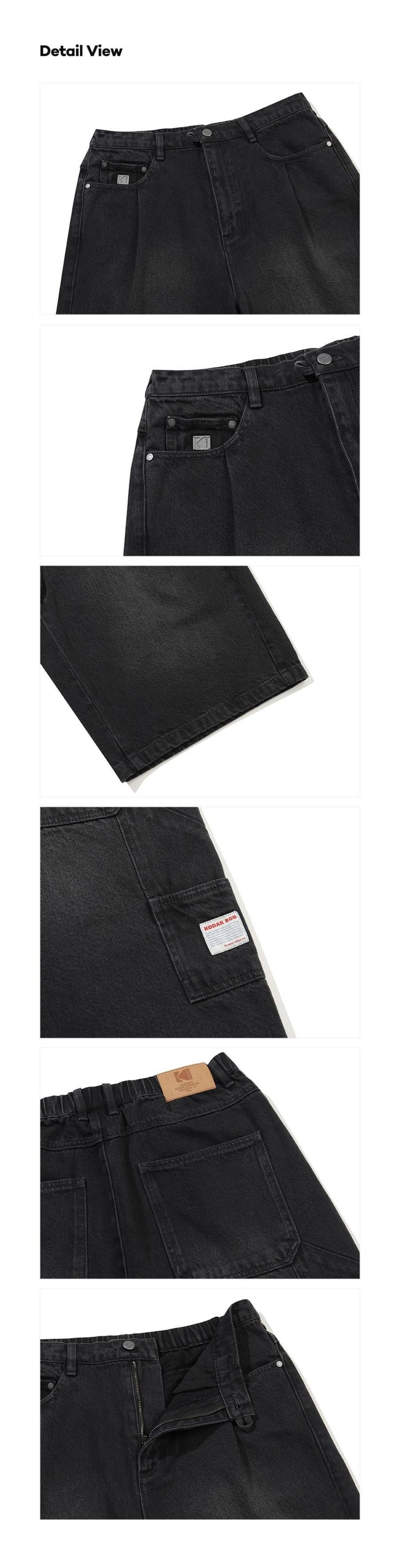 RGB Denim Half Length Shorts