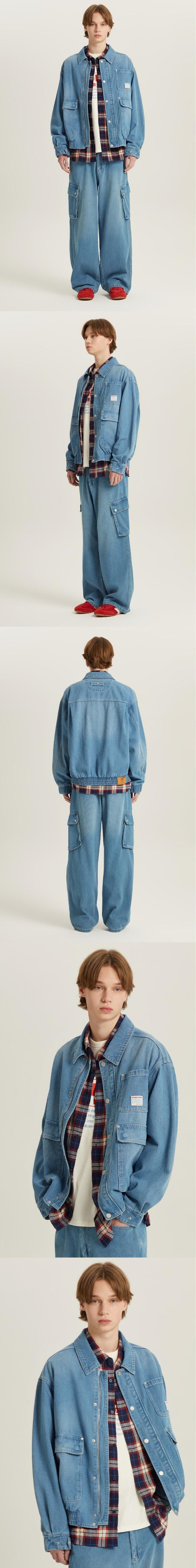 RGB Denim Collar Jacket