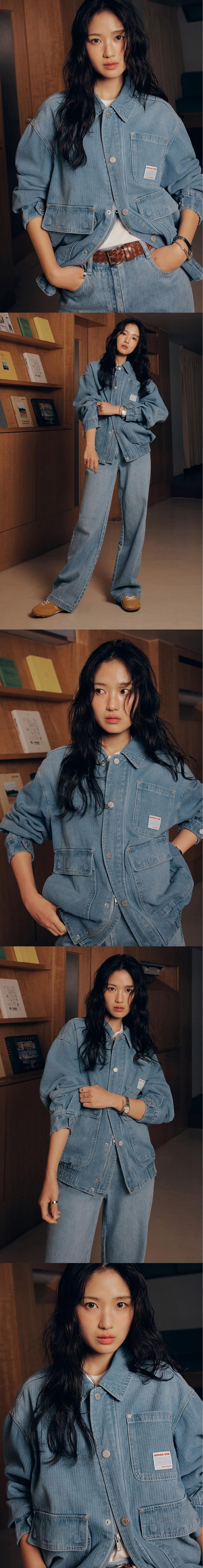 RGB Denim Collar Jacket