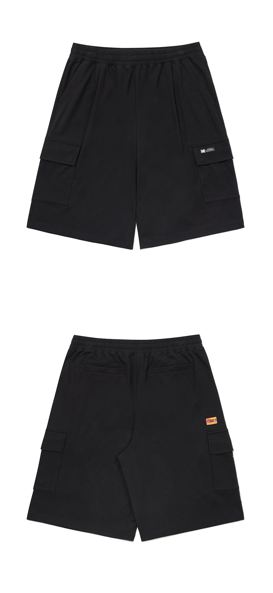 Mesh Texture Knee Length Bermuda Shorts