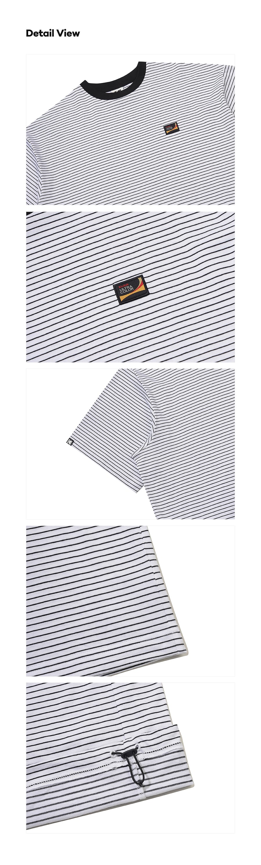 Cotton Striped Short Sleeve T-Shirt