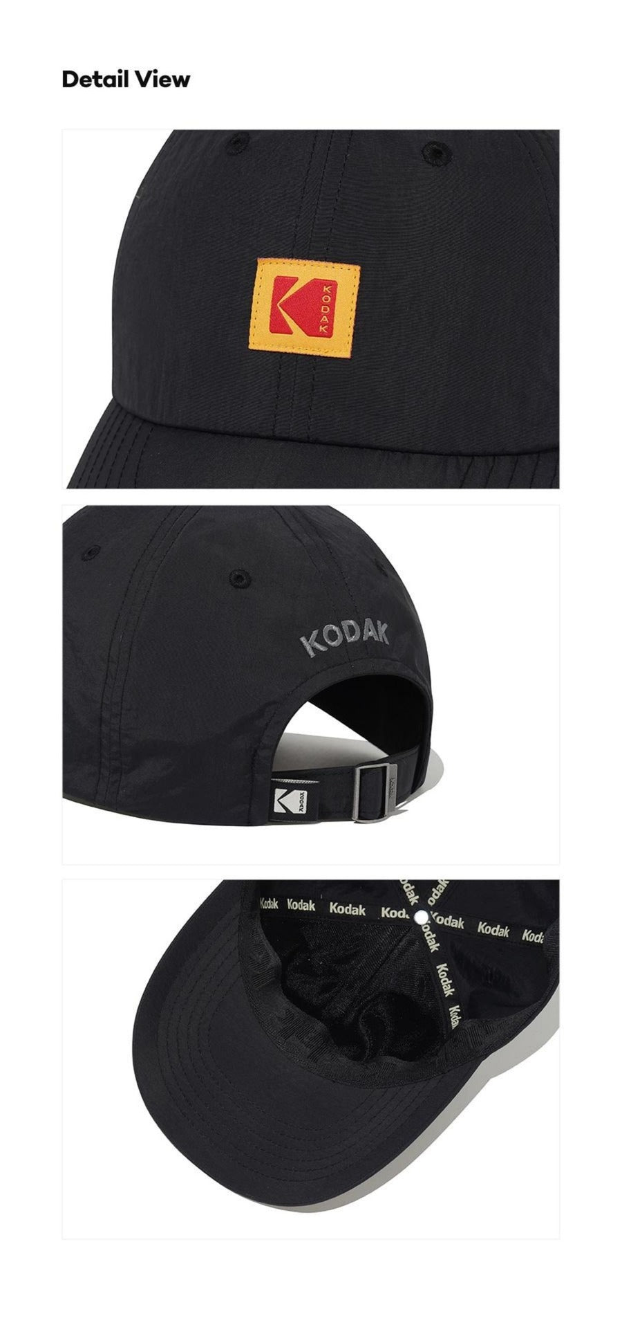 Relaxed-Fit Square Logo Nylon Ball Cap
