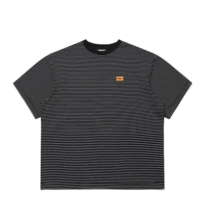 Cotton Striped Short Sleeve T-Shirt