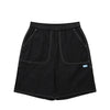 Sheer Light Knee Length Shorts - Black