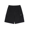 Mesh Texture Knee Length Bermuda Shorts - Black