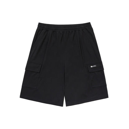 Mesh Texture Knee Length Bermuda Shorts