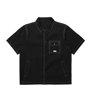 Sheer Light Short Sleeve Shacket