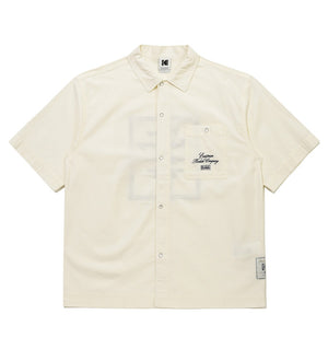 KODAK Company Cotton Seersucker Short Sleeve Shacket