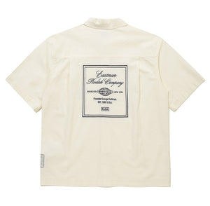 KODAK Company Cotton Seersucker Short Sleeve Shacket