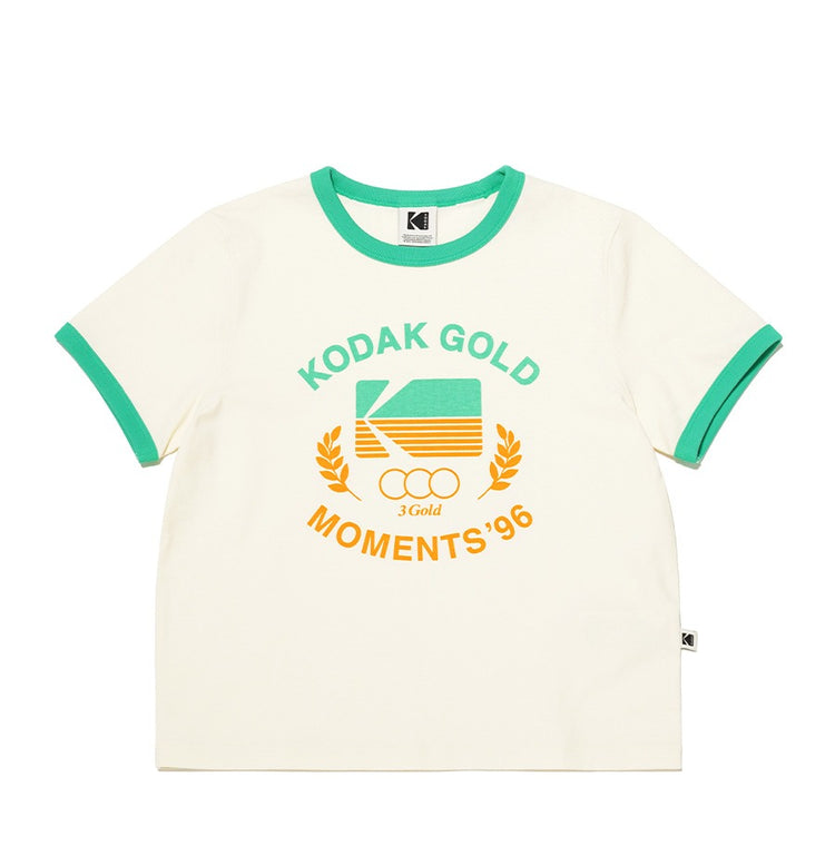 [女裝] Gold Moment | 棉質微寬鬆短袖T恤