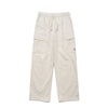 Clean Cotton Semi-Overfit Cargo Pants - Ivory
