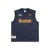 Mesh Sleeveless Top - Navy