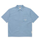 KODAK Company Cotton Seersucker Short Sleeve Shacket