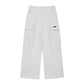 Mesh Texture String Wide Straight Pants