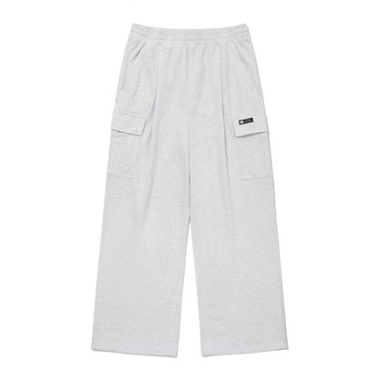 Mesh Texture String Wide Straight Pants