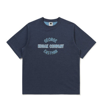 Arch Letter Two-Tone Short Sleeve T-Shirt