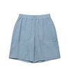 Sheer Light Knee Length Shorts - Sky Blue
