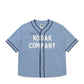 KODAK Company Seersucker Baseball Short Sleeve Shirt