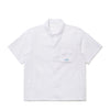Sheer Light Short Sleeve Shacket - White