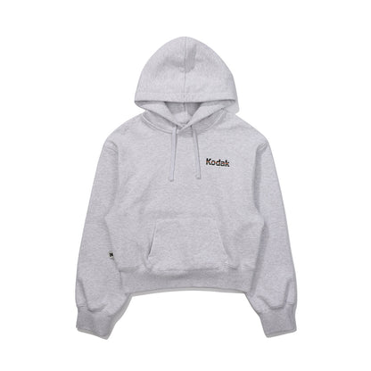 (Women) Rainbow Big Logo Crop Hoodie