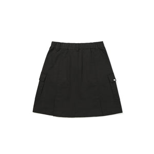 Cotton Pleated Mid Skirt