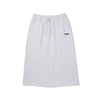 Mini Logo Long Skirt - White Melange Grey