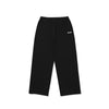 Mini Logo Straight Pants - Black