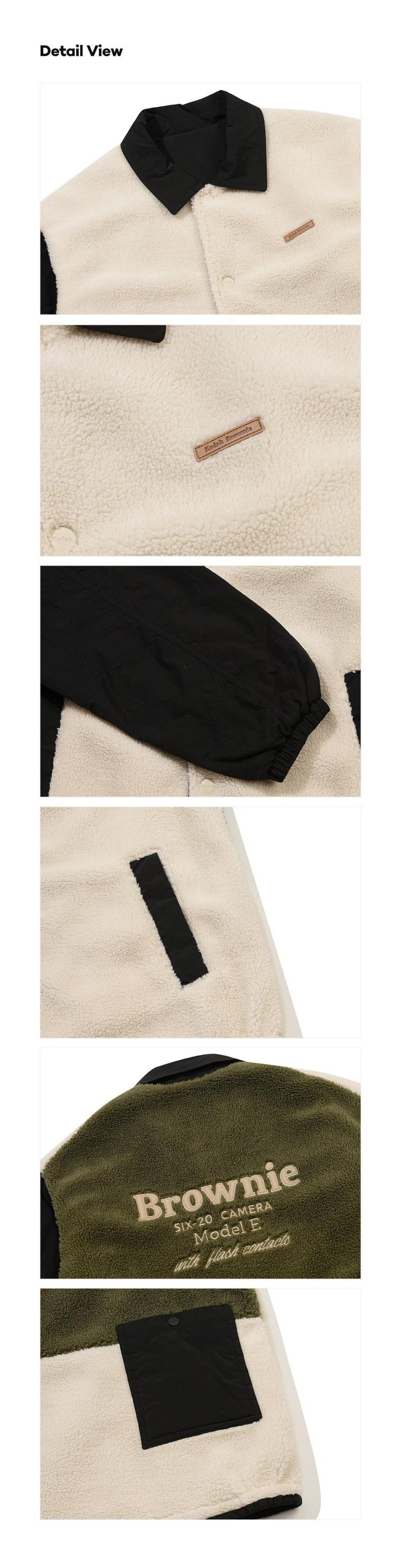 Brownie Reversible Collar Padded Jacket