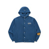 Gold Moment Hooded Snap Jacket - Blue