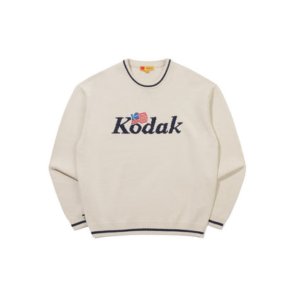 Gold Moment Logo Jacquard Knitwear