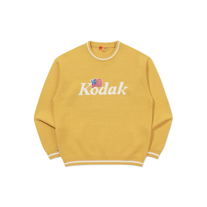 Gold Moment Logo Jacquard Knitwear