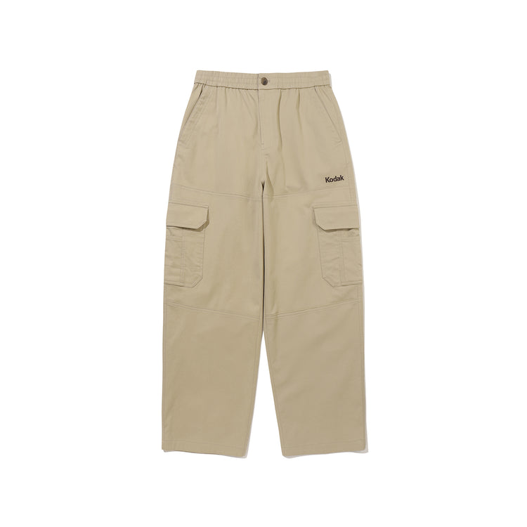 Gold Moment | Stretch Cotton Balloon-Fit Cargo Trousers