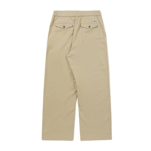Gold Moment Tuck Wide Cotton Pants
