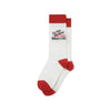 Graphic Crew Length Colour Blocking Socks - Ivory