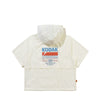 (Women) Breeze Pop Cool Short Sleeve Hooded Anorak - Ivory