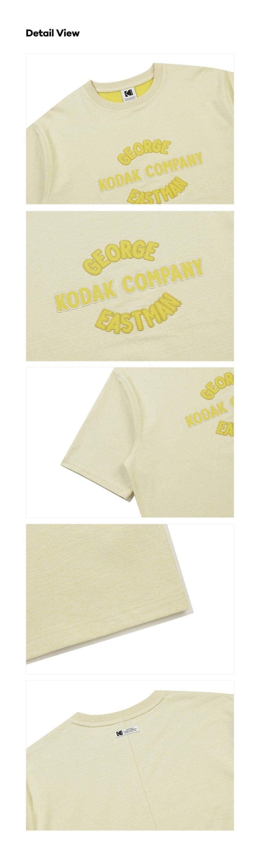 Arch Letter Two-Tone Short Sleeve T-Shirt
