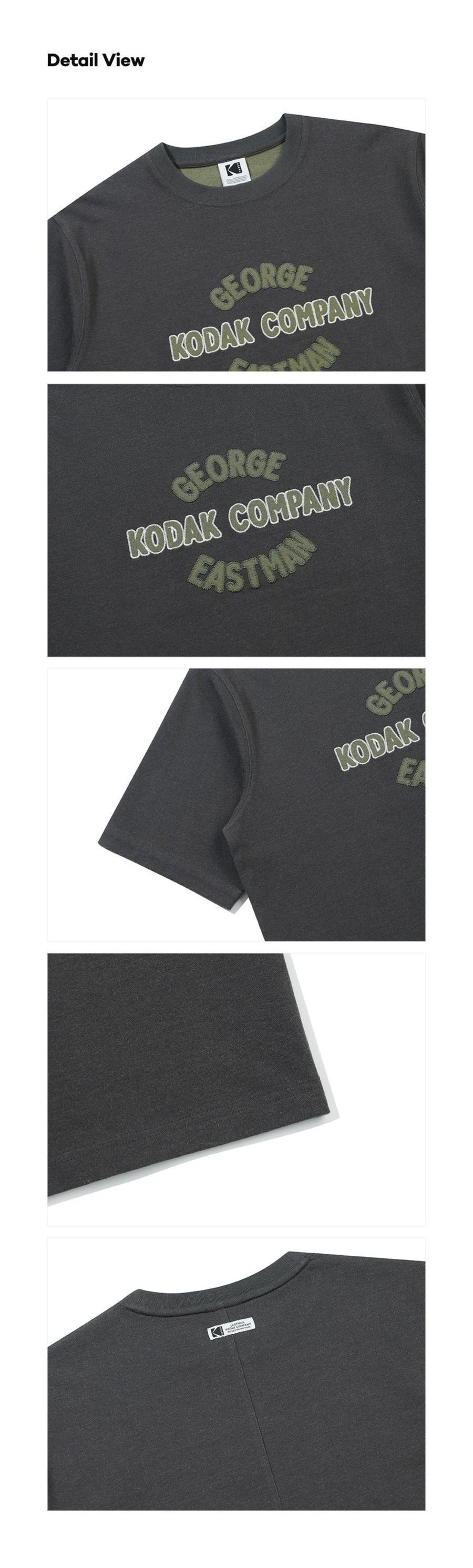 Arch Letter Two-Tone Short Sleeve T-Shirt