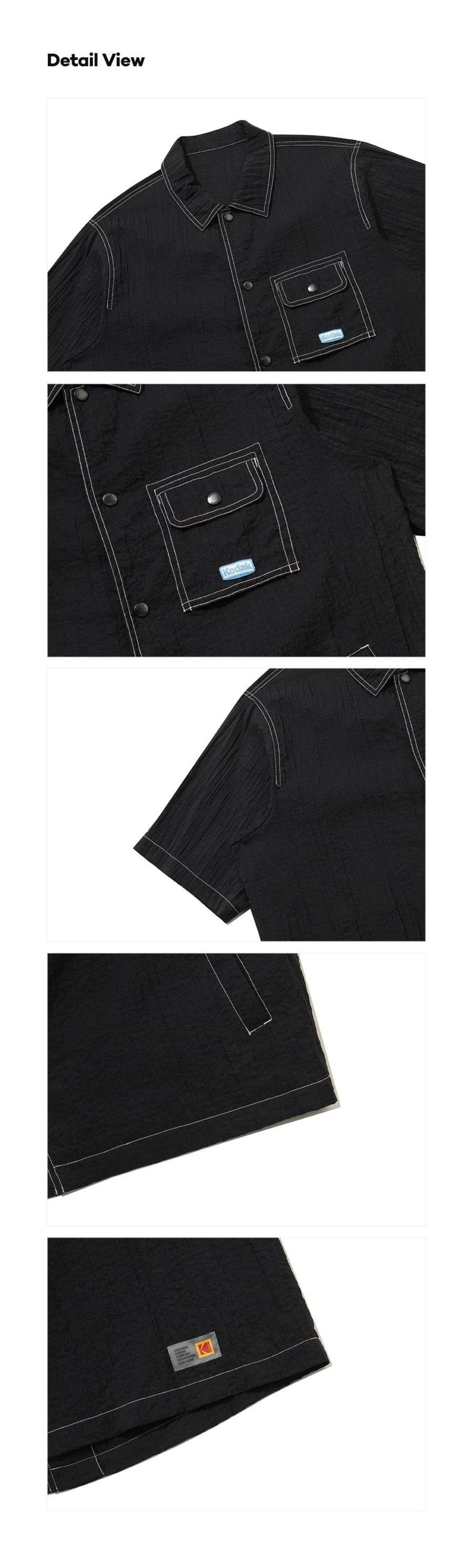 Sheer Light Short Sleeve Shacket