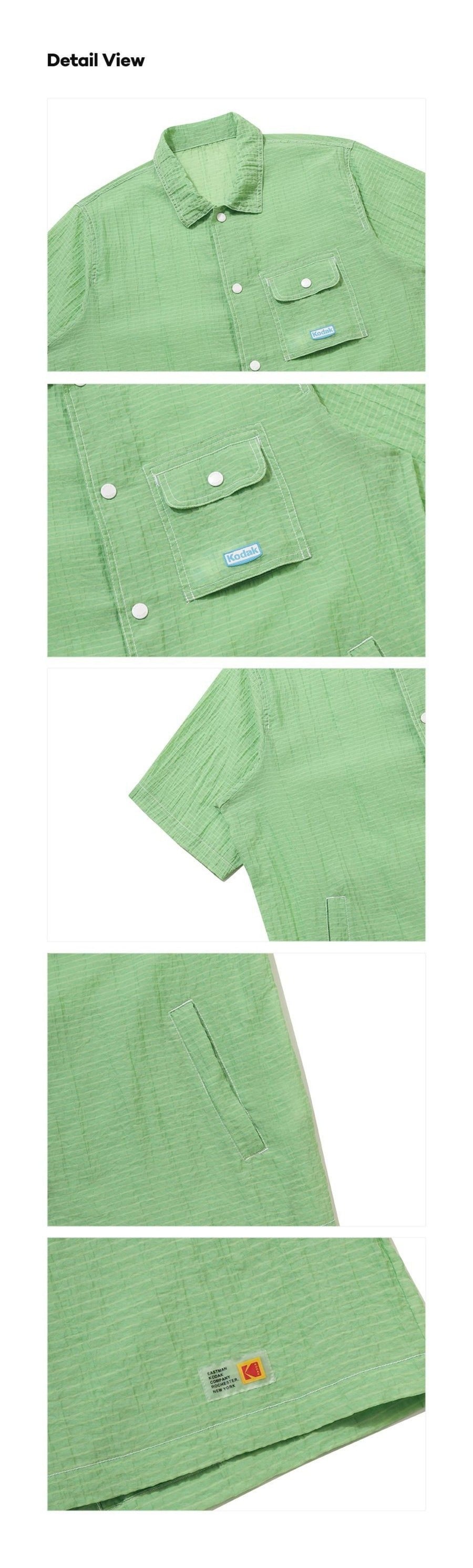 Sheer Light Short Sleeve Shacket