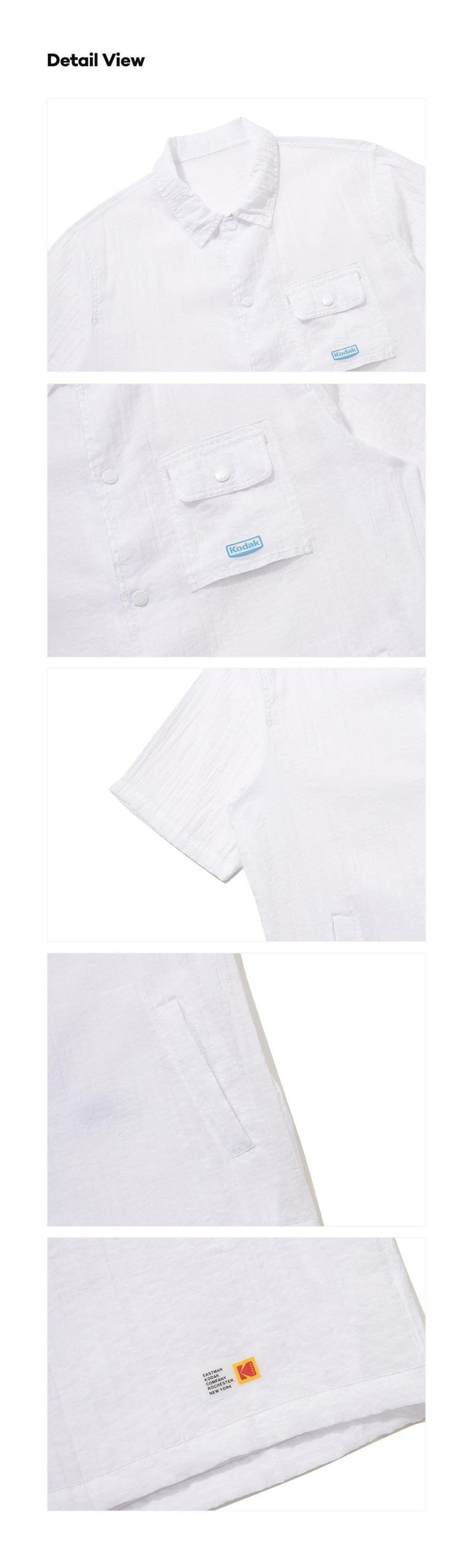 Sheer Light Short Sleeve Shacket