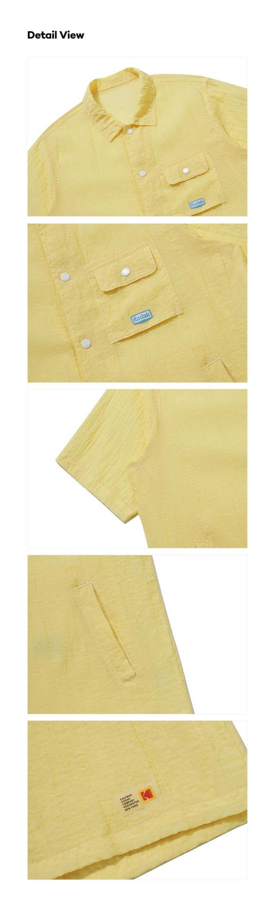 Sheer Light Short Sleeve Shacket
