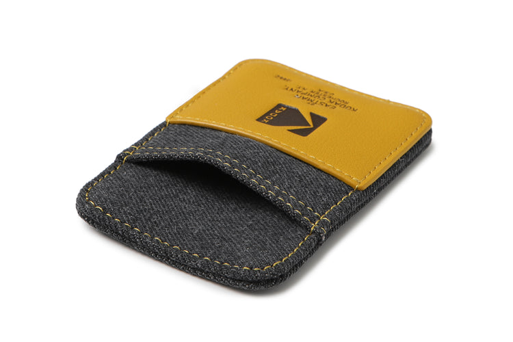Denim | Leather-Look Patch Wallet