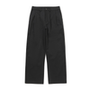 Gold Moment Tuck Wide Cotton Pants - Black