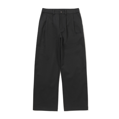 Gold Moment Tuck Wide Cotton Pants