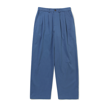 Gold Moment Tuck Wide Cotton Pants