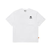 [Hirono] Pocket Graphic Short Sleeve T-Shirt - White